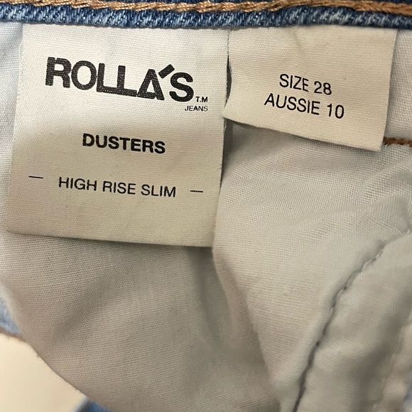 ROLLAS DUSTERS JEANS / Color OLD STONE/ Size 28 - Picture 5 of 5